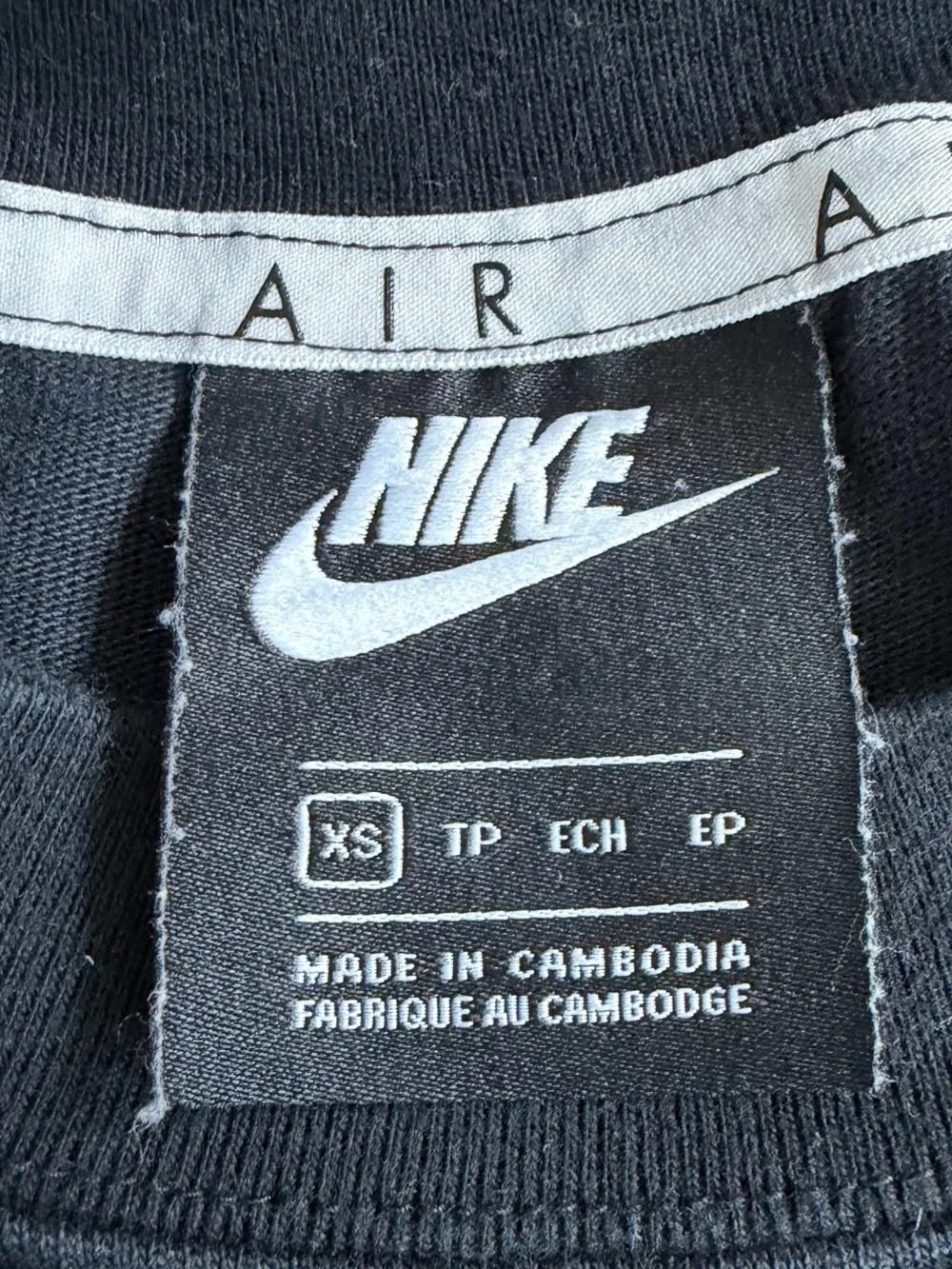 Nike Black Crewneck Sweatshirt with White Logo